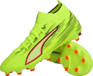 Pánské kopačky lisovky Puma Ultra 6 Match+ FG/AG limetka