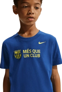 Dětské tričko s krátkým rukávem Nike FC Barcelona 25/26 Club modré