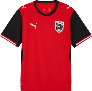 Pánský domácí fotbalový dres Puma Rakousko 2026 červený