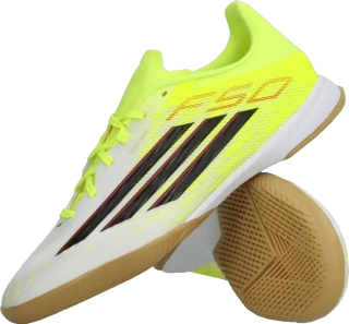 Pánské sálové kopačky Adidas F50 League IN bílo-žluté