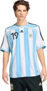 Pánský domácí fotbalový dres Adidas Argentina 2026 Messi bílo-modrý