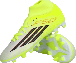 Dětské kopačky lisovky Adidas F50 Club Mid FG/MG žluté