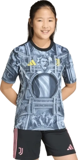 Dětský předzápasový dres Adidas Juventus FC 25/26 černý