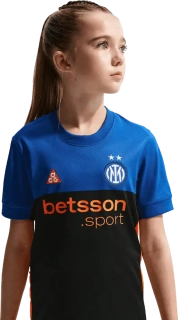 Dětský čtvrtý fotbalový dres Nike Inter Milan 25/26 modro-černý