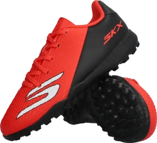 Dětské kopačky turfy Skechers SKX 02 Crib TF červené
