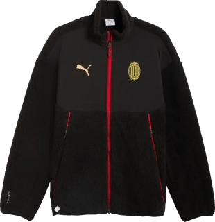 Pánská bunda Puma AC Milan 25/26 PUMATECH Soft Tech Sherpa černá