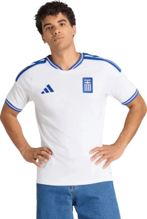 Pánský domácí fotbalový dres Adidas Řecko 2026 bílý