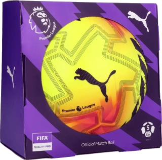Fotbalový míč Puma Orbita Ultimate Lights Premier League 25/26 velikost 5 žlutý