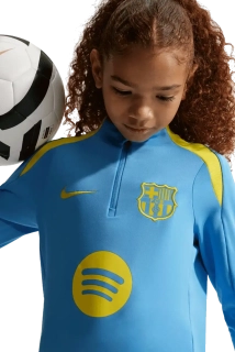 Dětská tréninková mikina Nike FC Barcelona 25/26 Strike Drill Top modrá