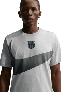 Pánské tričko s krátkým rukávem Nike FC Barcelona 25/26 Tee šedé
