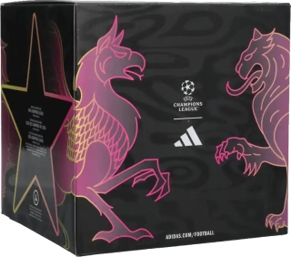 Fotbalový míč Adidas UCL League Box 25/26 Final velikost 4 fialový