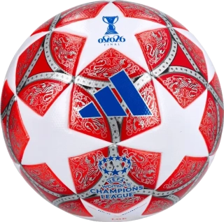 Fotbalový míč Adidas WUCL League 25/26 velikost 5 bílo-červený