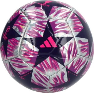 Fotbalový míč Adidas UCL Training Foil 25/26 Final velikost 5 fialový