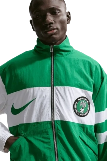 Pánská sportovní retro fotbalová bunda Nike Nigérie 1996 zelená