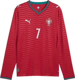 Pánský domácí fotbalový dres Puma Portugalsko 2026 Ronaldo 7 DR červený