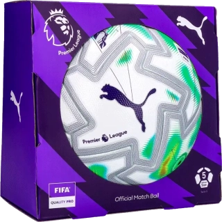 Fotbalový míč Puma Orbita Ultimate Thrill Premier League velikost 5 bílý