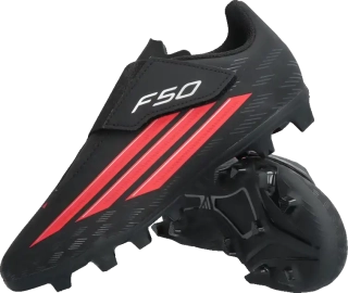 Dětské kopačky lisovky Adidas F50 Club Velcro FG/MG černé