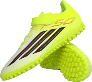 Dětské kopačky turfy Adidas F50 Club Hook-and-Loop TF SZ žluté