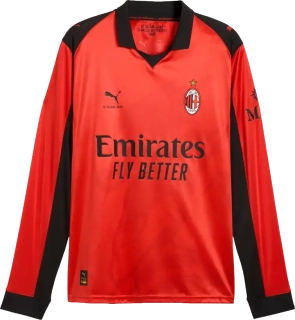 Pánský dres s dlouhým rukávem Puma AC Milan x Slam Jam 25/26 červený