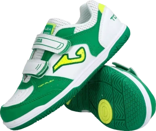 Dětské sálové kopačky Joma Top Flex 26 IN SZ bílo-zelené