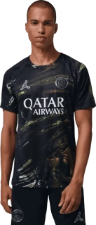 Pánský čtvrtý fotbalový dres Nike PSG 25/26 Night Edition černý