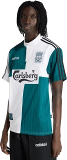 Pánský venkovní retro dres Adidas Liverpool FC 95/96 bílo-zelený