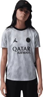 Dětský předzápasový dres Nike PSG x Jordan 25/26 Academy Pro šedý