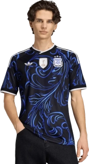 Pánský venkovní fotbalový dres Adidas Originals Argentina 2026 černý