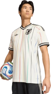 Pánský venkovní fotbalový dres Adidas Originals Japonsko 2026 béžový