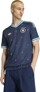 Pánský venkovní fotbalový dres Adidas Originals Německo 2026 modrý