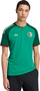 Pánský venkovní fotbalový dres Adidas Originals Alžírsko 2026 zelený