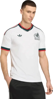 Pánský venkovní fotbalový dres Adidas Originals Mexiko 2026 bílý