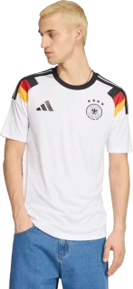 Pánský domácí fanouškovský dres Adidas Německo 2026 bílý