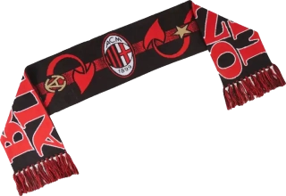 Unisex fotbalová šála Puma AC Milan x Slam Jam 25/26 vícebarevná 120 cm