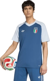 Pánský předzápasový venkovní dres Adidas Originals Itálie 2026 modrý