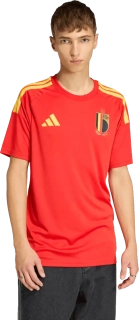 Pánský domácí fanouškovský dres Adidas Belgie 2026 červený