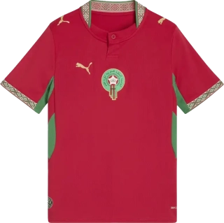 Dětský domácí fotbalový dres Puma Maroko 2026 červený