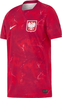Dětský venkovní fotbalový dres Nike Polsko 2026 červený
