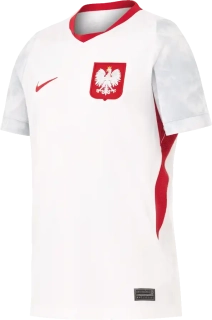 Dětský domácí fotbalový dres Nike Polsko 2026 bílý