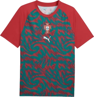 Pánský předzápasový fotbalový dres Puma Portugalsko 2026 vícebarevný