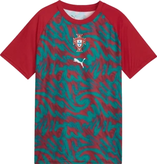 Dětský předzápasový fotbalový dres Puma Portugalsko 2026 vícebarevný