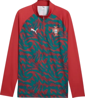 Pánská tréninková mikina Puma Portugalsko 2026 1/4 Zip červená