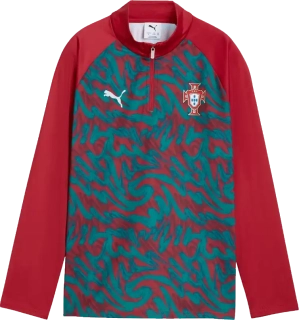 Dětská tréninková mikina Puma Portugalsko 2026 1/4 Zip červená