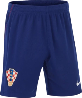 Dětské venkovní fotbalové šortky Nike Chorvatsko 2026 modré