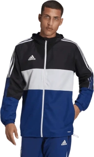 Pánská bunda Adidas Tiro Warm Windbreaker modro-černá
