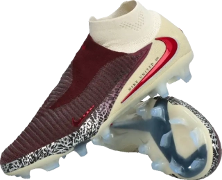 Pánské kopačky lisovky Nike Phantom 6 High Elite FG bordo-béžové
