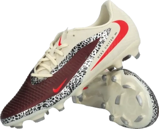 Pánské kopačky lisovky Nike Phantom 6 Low Academy FG/MG bílo-bordo