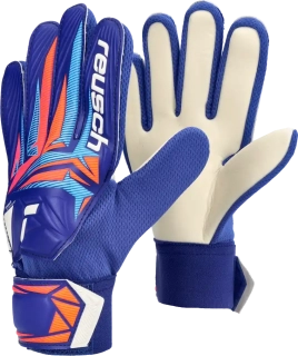 Dětské brankářské rukavice Reusch Attrakt Starter Solid modré3