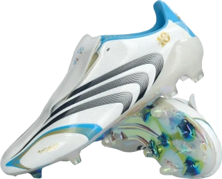 Pánské limitované kopačky lisovky Adidas F50 Elite Messi Tunit FG bílé