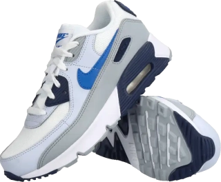 Dětská lifestylová obuv Nike Air Max 90 bílo-šedá